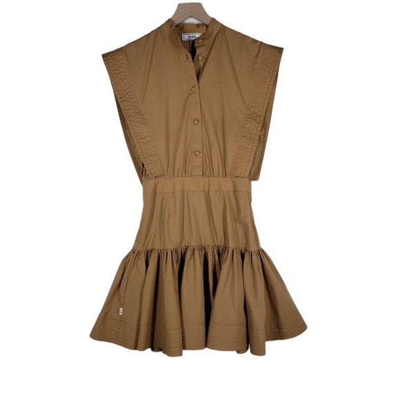 JiJil Sleeveless Utility‎ Dress 40 4 Tan Mini - Picture 3 of 13